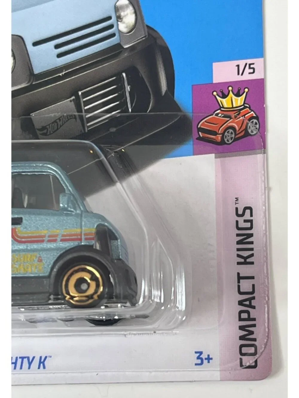 2024 Hot Wheels Mighty K Blue Compact Kings 21/250 Mainline NOC